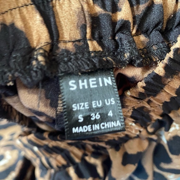 Leopard Ruffle Hem High-Low Skirt - Picture 11 of 14